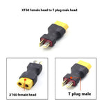 2pcs RC XT60 Male To Deans Plug Female T Connector Adapter for Remote Control Vehicles and Toys