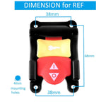 Table Saw Paddle On Off Switch Replacement Compatible with Ryobi Craftsman 125V Safety Key Screw Terminals Emergency Stop Large Actuator ABS Material