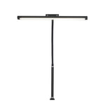 Elfeland USB Plug-in LED Desk Lamp Adjustable Brightnss & Color Temperature Clip-On Flexible Gooseneck Eye-Caring Design for Indoor Study Read
