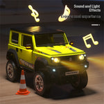 TRASPED HG4-210 RTR 1/16 2.4G 4WD RC Car for SUZUKI JIMNY Rock Crawler LED Light Simulated Smoking Sound Metal Gears Oil Filled Shocks Drive Shaft Wheel Rims Off-Road Climbing Truck Vehicles Models Toys