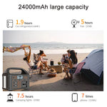 LinkMejor JSD012 100W Portable Power Station 76 8Wh LiFePO4 Battery 220V 24000mAh EU Plug Solar Generator for Camping Outdoor Emergency Backup Power Supply