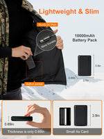 Auxo Heated Outdoors Vest for Men with 10000mAh Power Bank Included, 7 Heating Zones, Lightweight Camo Electric Heated Vest