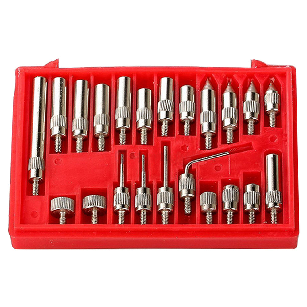 LinkMejor 22PCS M2.5 Thread Tip For Dial & Test Indicators Steel Dial Indicator Point Set