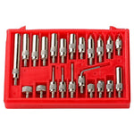 LinkMejor 22PCS M2.5 Thread Tip For Dial & Test Indicators Steel Dial Indicator Point Set
