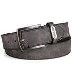 120-130cm Vintage Casual PU Leather Belt for Men Women Classic Alloy Pin Buckle Waist Strap for Daily Pants