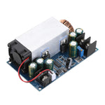 LinkMejor 600W 25A Step Down Power Supply Fan Adjustable Buck Voltage Converter Module 12-75V to 2.5-50V for Arduino Board