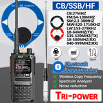 LinkMejor BJ-7800 10W Walkie Talkie Long Range SW MW LW AM SSB CB Receive Wireless bluetooth Programming NOAA Two Way Radio