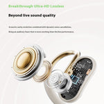 RemaxOpenBuds KF01 TWS Earbuds bluetooth 5.4 Earphone 14.2mm Moving Coil 360° Surround Stereo ENC Noise Cancelling LED Digital Display White Noise Music Liquid Silicone Earhooks Sports Headphone