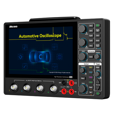 NEW Micsig AHO14-200 Automotive Oscilloscope 12bit 200MHz Bandwidth 1GSa/s Sampling Rate 4 Channels 110Mpts Memory 8 Inch Touch Screen