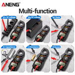 LinkMejor MT87 Digital Clamp Multimeter 400A AC Current Ammeter AC/DC Voltmeter Resistance Capacitance Tester