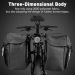 WEST BIKING 25L Bicycle Pannier Bag Waterproof Bike Rear Seat Bag Large Capacity Tail Seat Luggage Carrier Cycling Bags for MTB