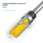 3 Flute 1/4 Shank Tungsten Carbide Router Bit 12.7mm Cutting Diameter 25mm Cutting Length Wood Cutting Tool
