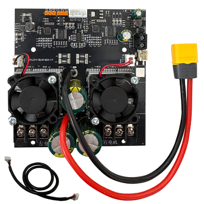 LinkMejor BLM-40A Dual Channel BLDC Brushless Motor Controller Bidirectional 2400W Forward and Reverse Speed Regulation Heat Dissipation Overcurrent Protection
