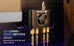X50H Audio Amplifier 2.0 Channel 20W+20W Bluetooth Amp with Remote Control Supports Bluetooth/USB/AUX Input