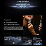 LinkMejor MIJIA PDL11 Electric Shaver Pro with Shaving Pressure Display Dual Ring Foil 360° Floating Head Long Battery Life Type-C Charging