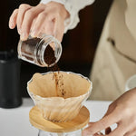 Comfook Manual Coffee Grinder 40-Gear Adjustment Ceramic Grinding Core Home Coffee Utensils