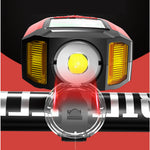 LinkMejor 3-in-1 350LM COB Bike Light + USB Horn Lamp + Speed Meter LCD Screen 5-Modes Waterproof Bicycle Headlight With Horn