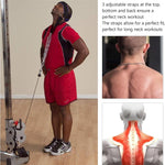 LinkMejor Adjustable Head Neck Training Harness with Chain for Strengthen Neck Chin Muscles Weighted Neck Cap Boxing Resistance Training