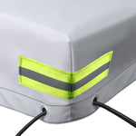 Trailer Cover Waterproof Windproof Dust Protector With Rubber Belt 208x114x13cm