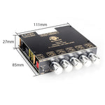 ZK-TB21 PRO 2.1 Channel 5.2 Stereo bluetooth Amplifier Board 50W+50W+100W TPA3116D2 Chip AUX Amplifier