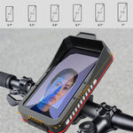 LinkMejor Bicycle Mobile Phone Holder for 4.7-7.0 inches Universal Waterproof Shock Absorber Multi-Functional Storage Bag Handlebar Stand for Outdoor MTB Motorcycle Navigation Riding