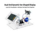 HU-091A Open-Source Ultrasonic Radar Scanner DIY Kit 180° Scan Range Dual Visual Nano DIY Electronic Kit with 2.4 Inch LCD Screen for STEM Programming Learning