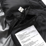 LinkMejor HP-15 Uniex Heated Vest- 15 Areas Heating Temperature, with Digital Display, USB & DC Electric Thermal Clothing Winter Warm Vest Outdoor Sports Coat