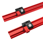 LinkMejor Imperial Extension Guide Rail Woodworking T-track Connector for Track Saw Rail Parallel Guide System