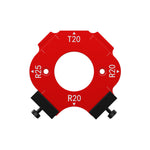 Corner Jig Router Template Corner Routing Guide Quick Jig Router Bit Template with Removable Clip Arc Cutting Auxiliary Tool for Woodworking Routing R10 R20 R30 R35 R40 R50 R60