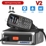 LinkMejor AR-7600 V2 30W GPS Dual Band Walkie Talkie with NOAA Weather Alert Air Band Receive DTMF 500 Channels Long Range Wireless Copy Frequency Mobile Ham Radio for Car Vehicle