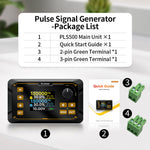 LinkMejor PLS500 Pulse Signal Generator 1Hz-500kHz High Precision Dual Channel Adjustable Frequency Duty Cycle Phase
