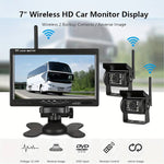 7" Monitor Parking Driving Monitoring Recorder Vehicle with 2 Backup Cameras for RV/SUV/Van/Pickup/Truck/Trailer