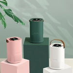 Portable Air Purifier LED Digital Display Wireless Odor Removal Negative Ion Generator for Car and Home