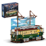 LinkMejor H1018 H1018 Retro Japanese Tram Building Block Assembly Kit 1953PCS Bricks Set Toy Gift for Children