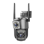 V380 8MP 4K Dual Lens WIFI IP Camera 10X Zoom Night Vision Human Detections AI Auto Tracking IP66 Waterproof Two-Way Audio PTZ 4G Surveillance Camera for Indoor Outdoor Security Monitoring