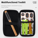 WEST BIKING Bicycle Tire Repair Kit Portable Flat Tire Patch Tool Set with 24 Patches Wooden File Glue Case for MTB Road Bike Emergency Accessories