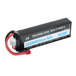 LinkMejor 7.4V 5000mAh 60C 2S Lipo Battery T Plug for RC Car