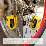 LinkMejor Bicycle Disc Brake Lock 130dB Loud Alarm Anti-thief Protection Aluminum Alloy Waterproof Reminding Rope Lock for Bike Motorcycle