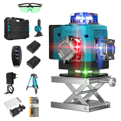 LinkMejor 4D 16 Line Laser Level 4-color Laser Instrument With Magnet Wall Level Portable Provincial Support Cross Laser Instrument
