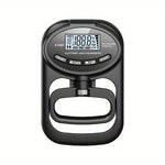Hand Dynamometer Digital Grip Strength Tester 265 lb 120 kg Max Rechargeable Battery USB LED Display Windproof Rubberized Indoor Outdoor Use