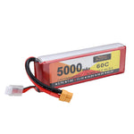 LinkMejor 11.1V 5000mAh 60C 3S LiPo Battery XT60 Plug for RC Drone