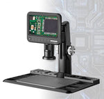 Digital Microscope 1600X 12MP Camera Sensor Coin Microscope 7" Touch LCD Microscope with Wired Remote 28 LED Fill Lights For PC