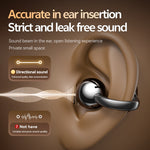 LinkMejor Wireless bluetooth 5.4 Earphone Spatial Sound Directional Sound HD Calling 60H Playback Open-ear Earclips Sports Headphones