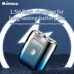 LinkMejor Mini Electric Shaver Portable Men's Shaver IPX6 Washable Type-C Rechargeable Wet & Dry Compact Razor