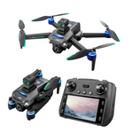 LinkMejor S159 GPS 5G WiFi FPV with 5.9inch LCD Screen Controller 720P HD Dual Camera Servo Gimbal 360° Obstacle Avoidance Brushless Foldable RC Drone Quadcopter RTF