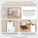 1/2/4Pcs LinkMejor S60ZB Type F/E iPlug Zigbe Smart Plug Energy Monitoring Wireless Socket Timer Smart Switch Voice Control with Alexa Google Home