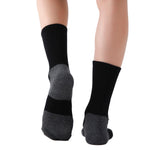 5 Pairs Men's Mid-calf Socks Sweat Anti-odor Sports Socks for Spring Autumn Winter Outdoor Running Basketball Socks Thick Warm Male Socks Large Size 39-45