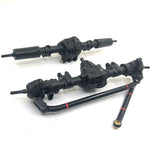 2PCS Front Rear Straight Bridge Axle for 1/10 RC Rock Crawler Axial SCX10 90046 AR44