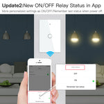 LinkMejor Tuya Smart Home WiFi Panel Switch 1/2/3/4 Gang APP Remote Control Timer Function Voice Control with Alexa Google Home