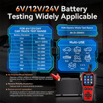 Konnwei KW341 6V 12V 24V Automotive Lead-Acid Battery Tester Analyzer for Cars Motorcycles Truck